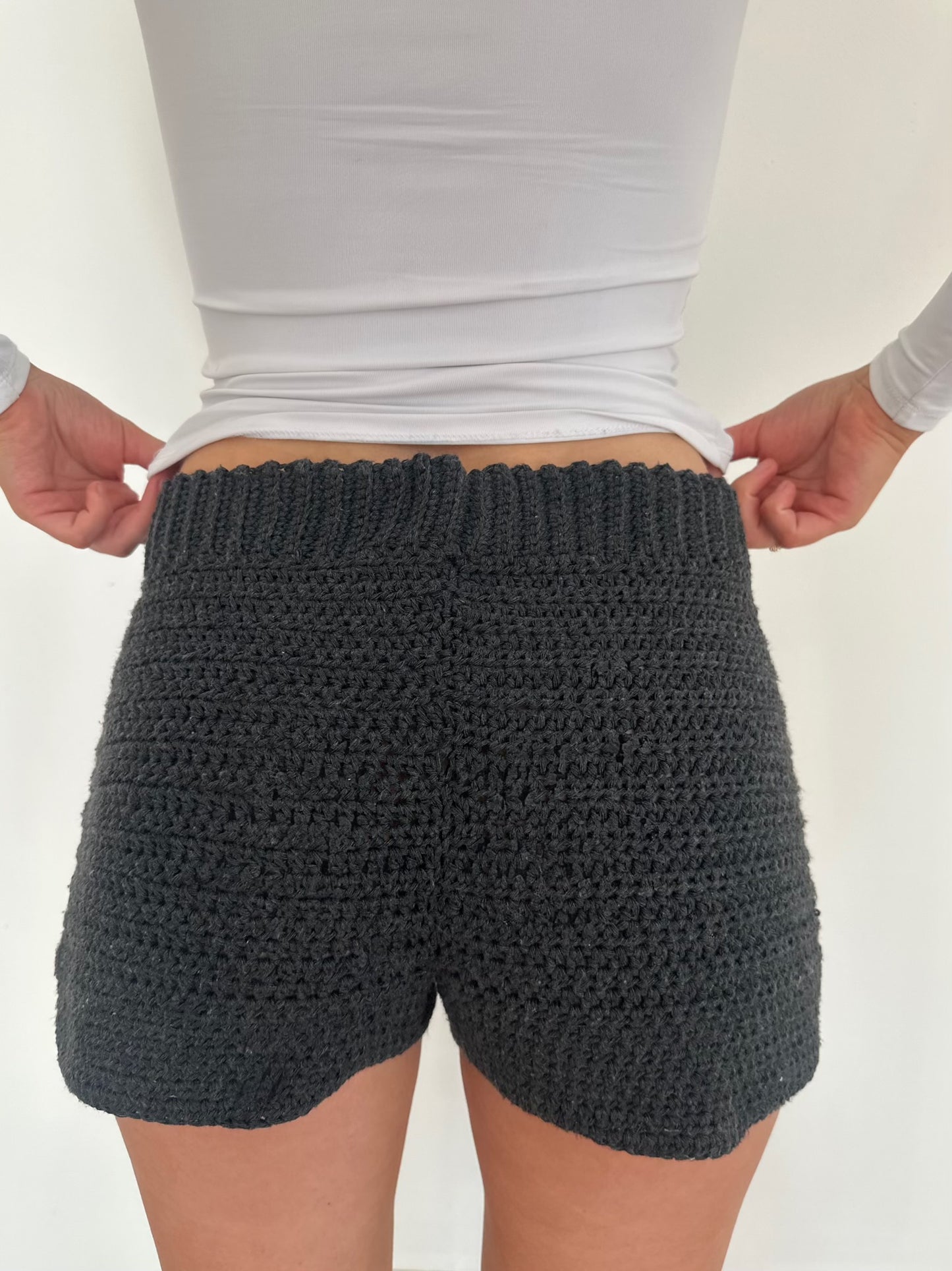 Crochet Mini Lounge Shorts