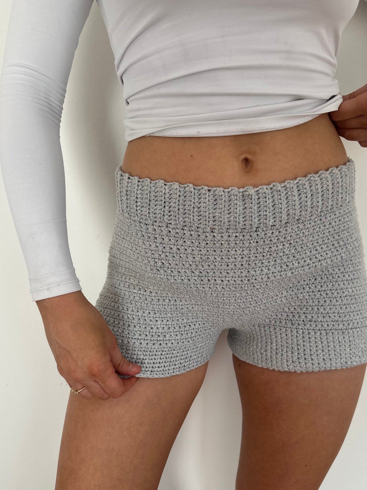 Crochet Mini Lounge Shorts